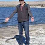 CrossCountry Bob on the Salton Sea shore