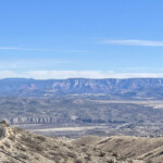 Leaving Jerome - Sedona ridges in the distance