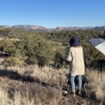 Paintin' Peggie at work