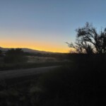 sunset at Winnie's boondocking spot