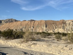 Painted Canyon rocks above the Salton Sea