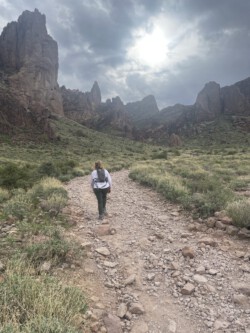 starting up Superstition Mountain